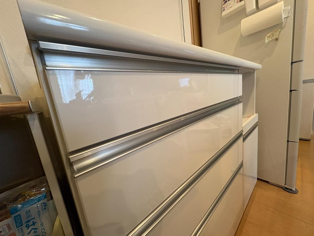 るい様限定　【大川家具】 キッチンカウンター 食器棚 完成品(日本製)