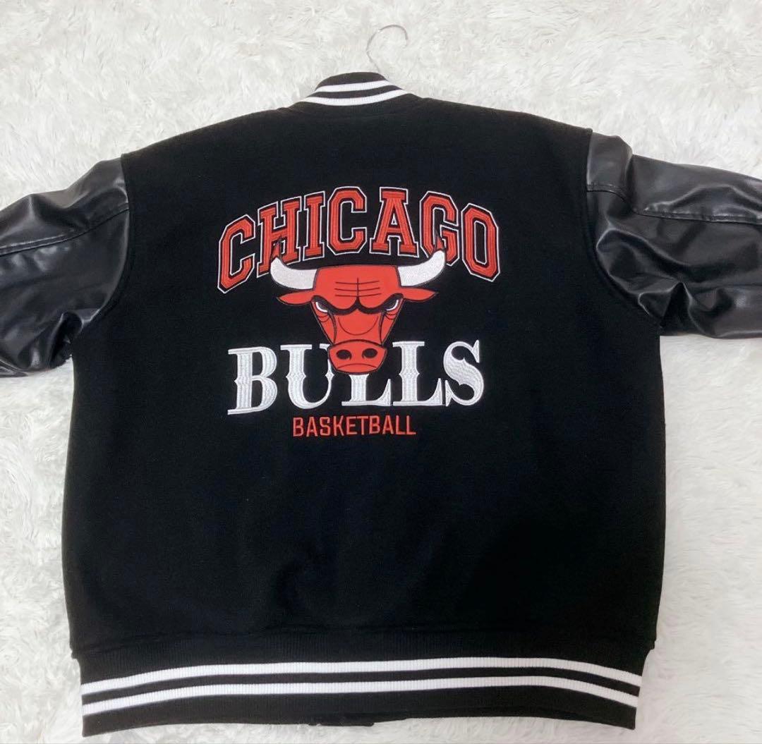 NBA シカゴ・ブルズ スタジャン ブラック