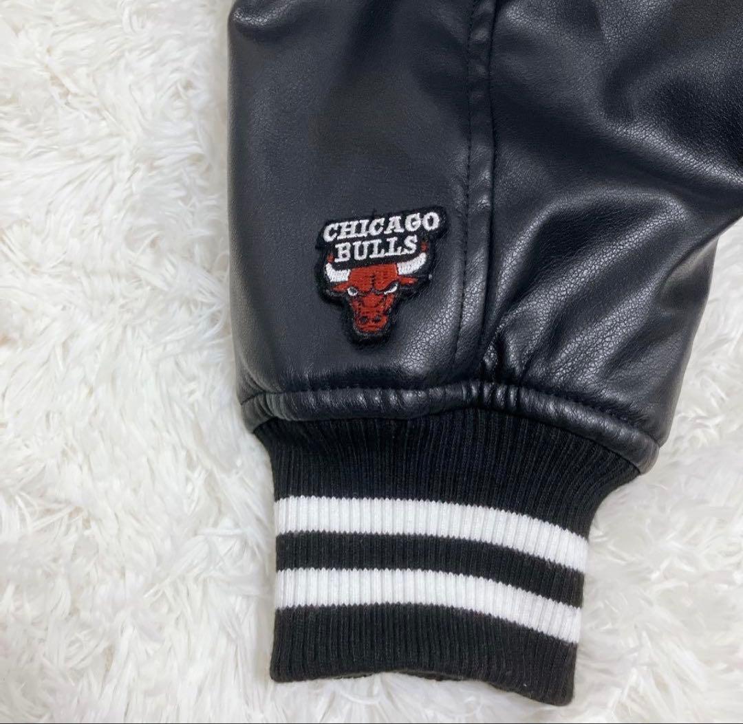 NBA シカゴ・ブルズ スタジャン ブラック