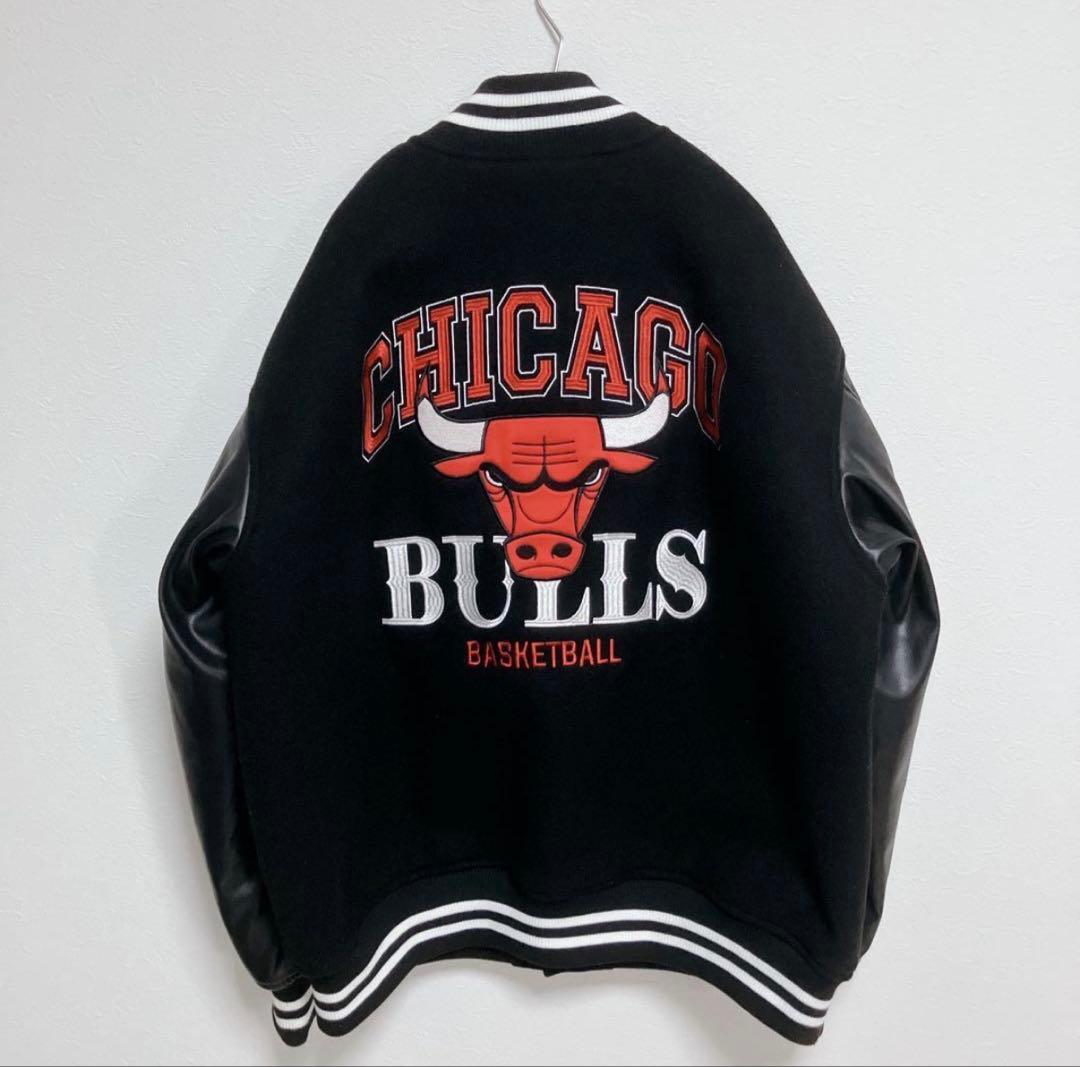 NBA シカゴ・ブルズ スタジャン ブラック