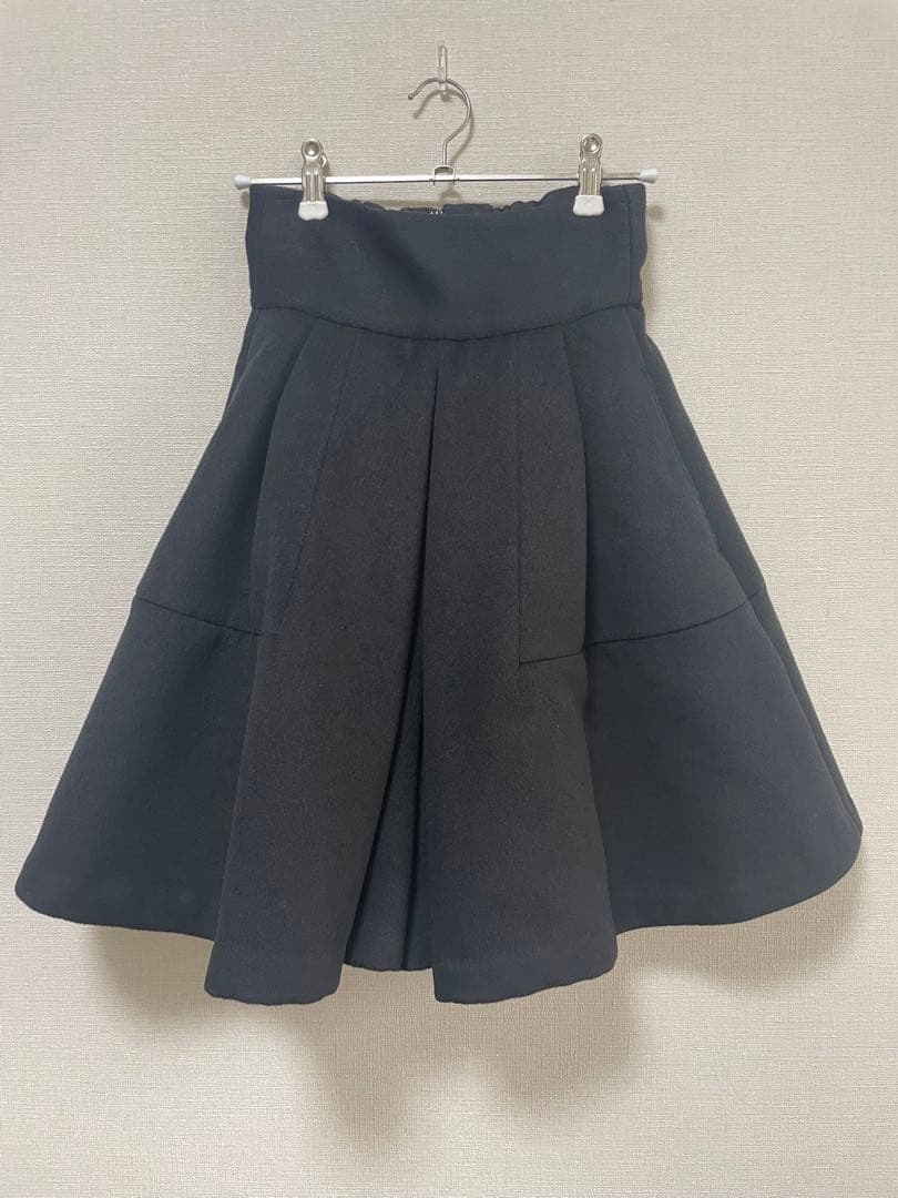 【未使用、タグ付】seventen ハイウエストフレアキュロットXS