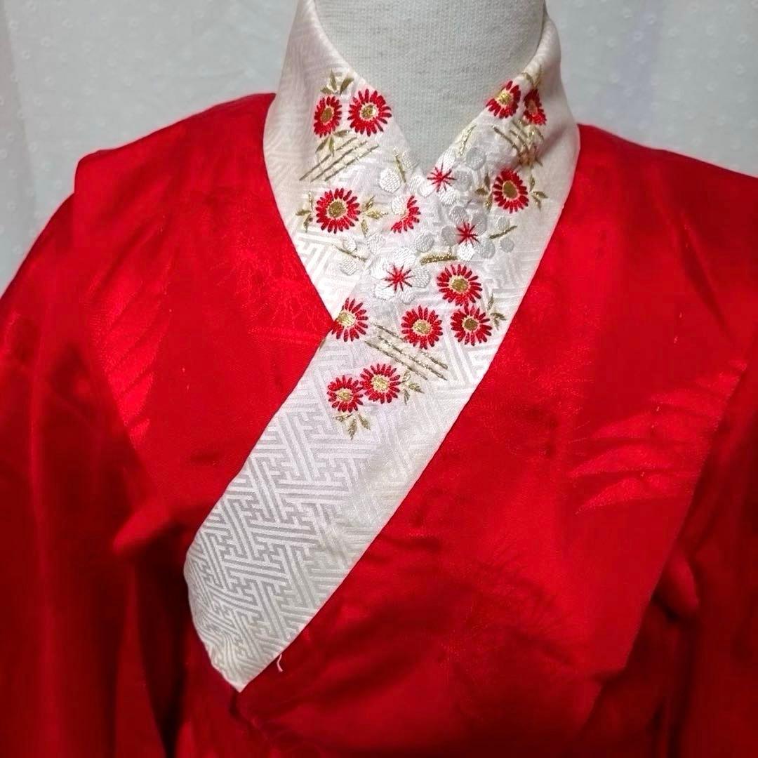 七五三　小さめ7歳　アンティーク着物　長襦袢付き　18ー9