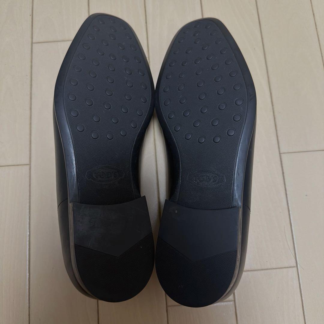 TOD'S トッズ　T タイムレス レザー ローファー　ブラック 8 2/1