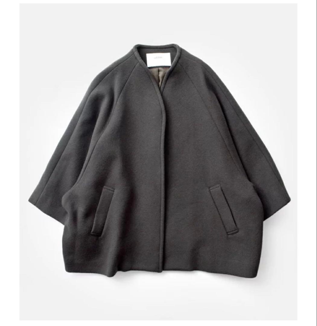 utilite ユティリテ リバービーバー ウール ポンチョ コート