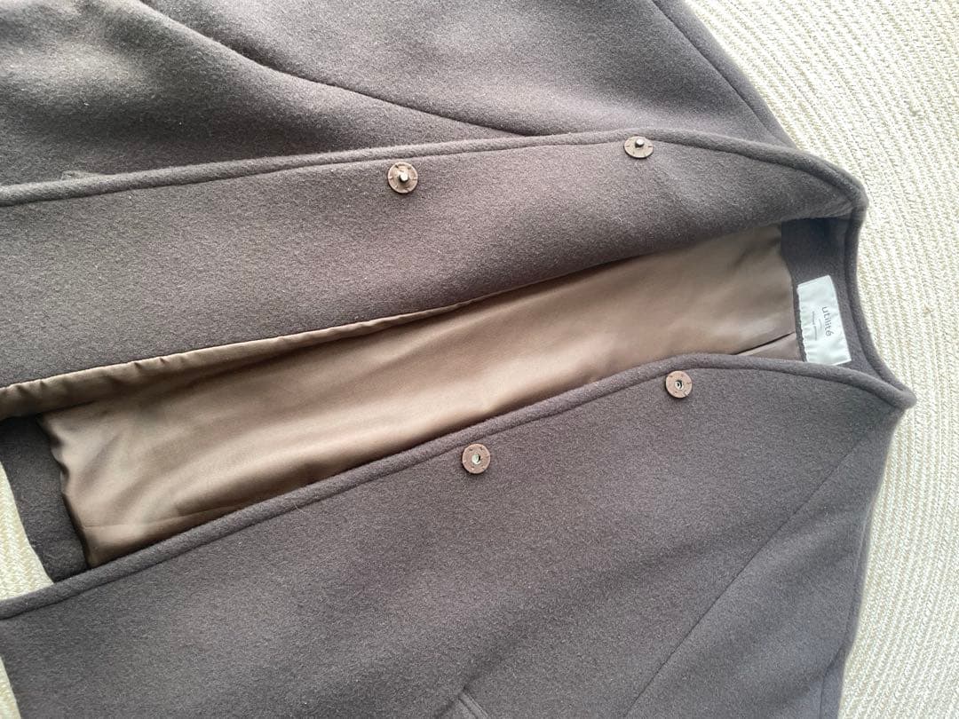 utilite ユティリテ リバービーバー ウール ポンチョ コート