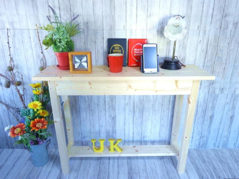 ハンドメイド ナイトテーブル (ナチュラル)