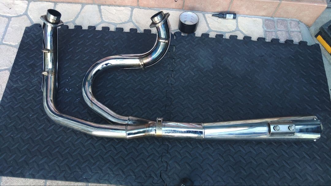 連休限定最終値下げスポーツスター用バンス&ハインズ2イン1 ステンレスマフラー