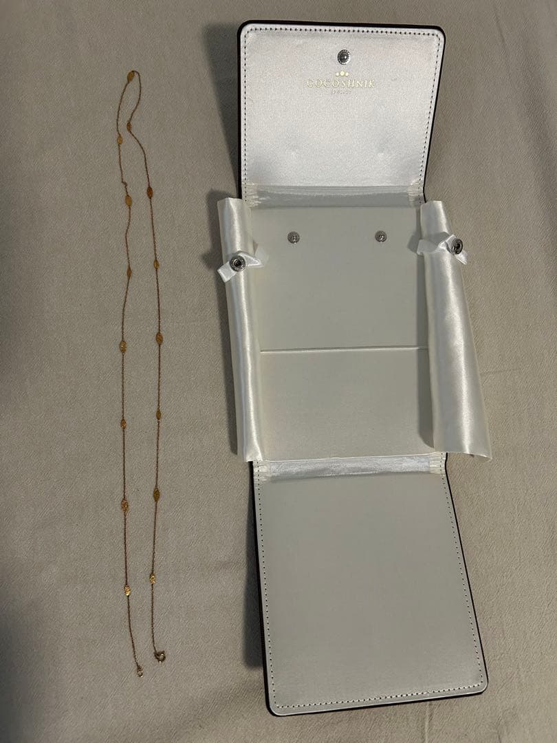 あきやま様22,000予定ココシュニック k10ネックレス ケース付き 80cm