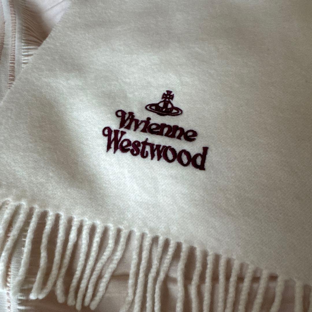 【新品・未使用タグ付き】ヴィヴィアンウエストウッド マフラー ホワイト