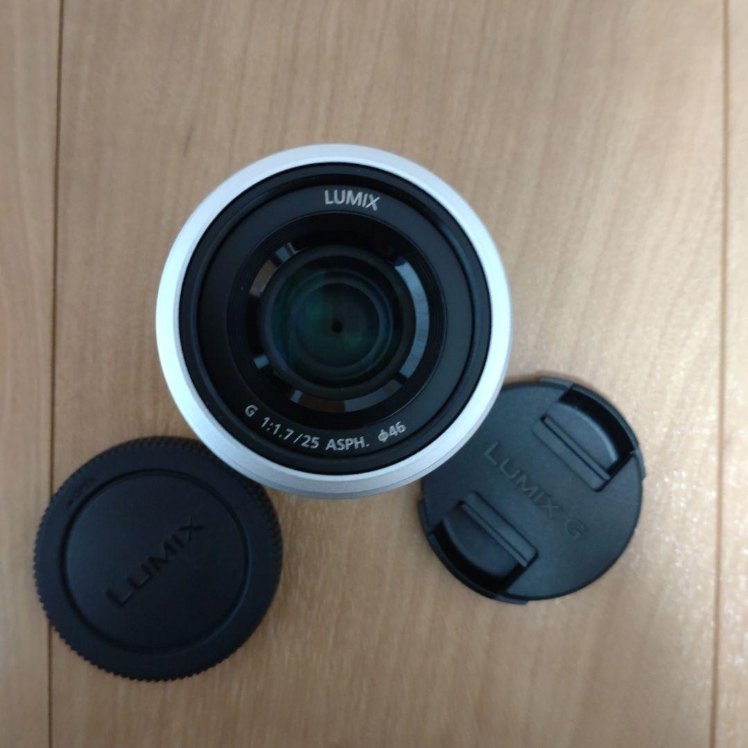 LUMIX G 25mm H-H025 単焦点レンズ　シルバー