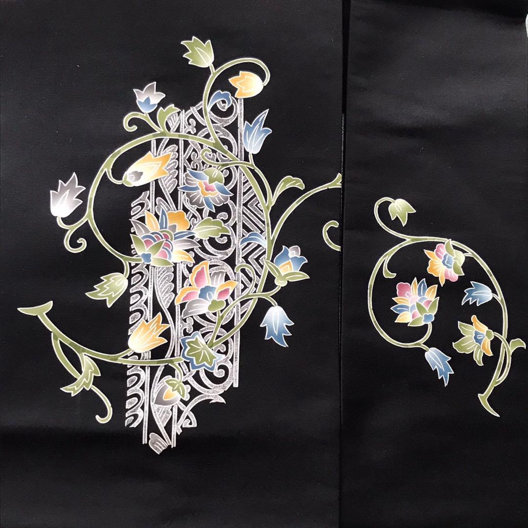 歳末セール❤️新品未使用　正絹　名古屋帯　アール・ヌーヴォー　唐草　草花模様