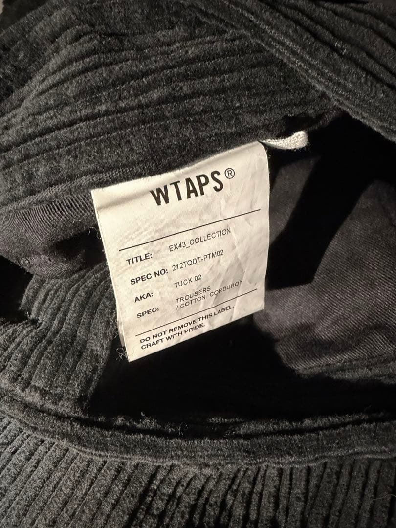 パンツ WTAPS TUCK 02 TROUSERS COTTON CORDUROY