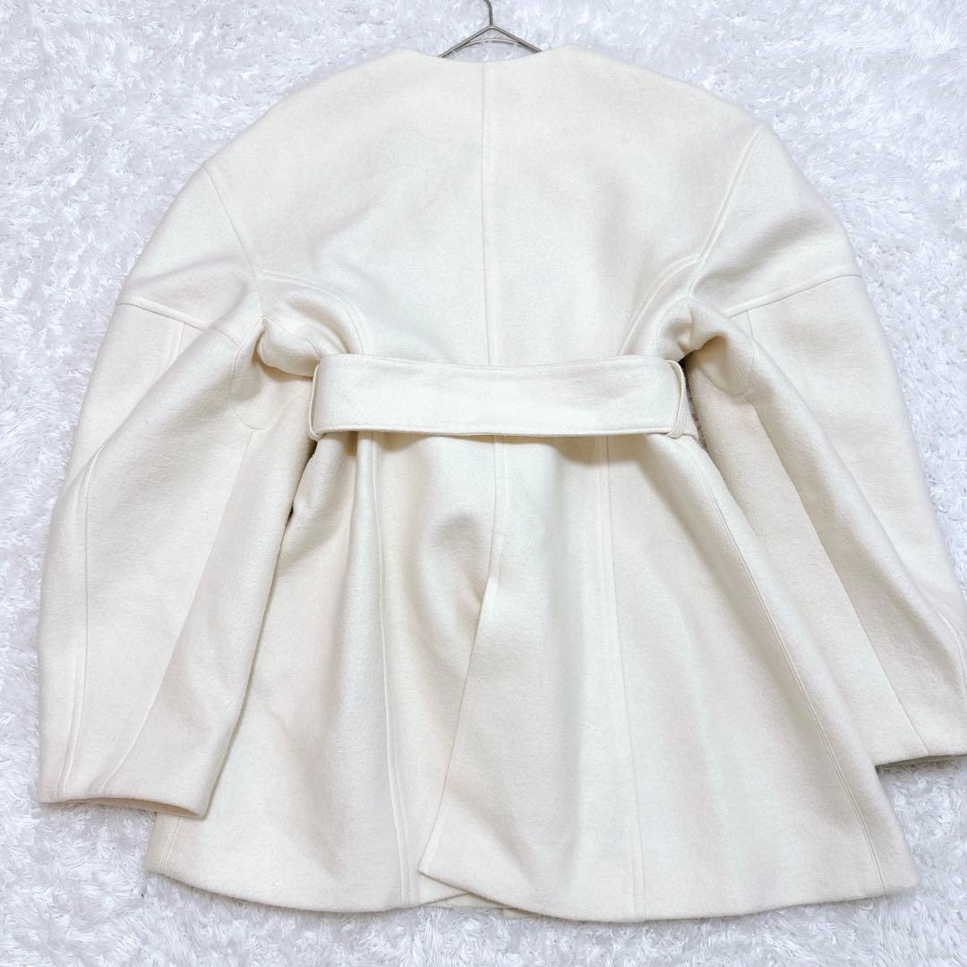 お値下げ✨AKIRA NAKA アキラナカ ノーカラー ウール コート