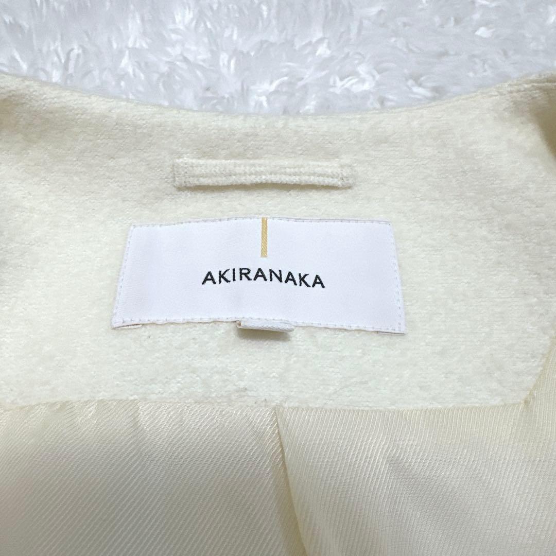 お値下げ✨AKIRA NAKA アキラナカ ノーカラー ウール コート