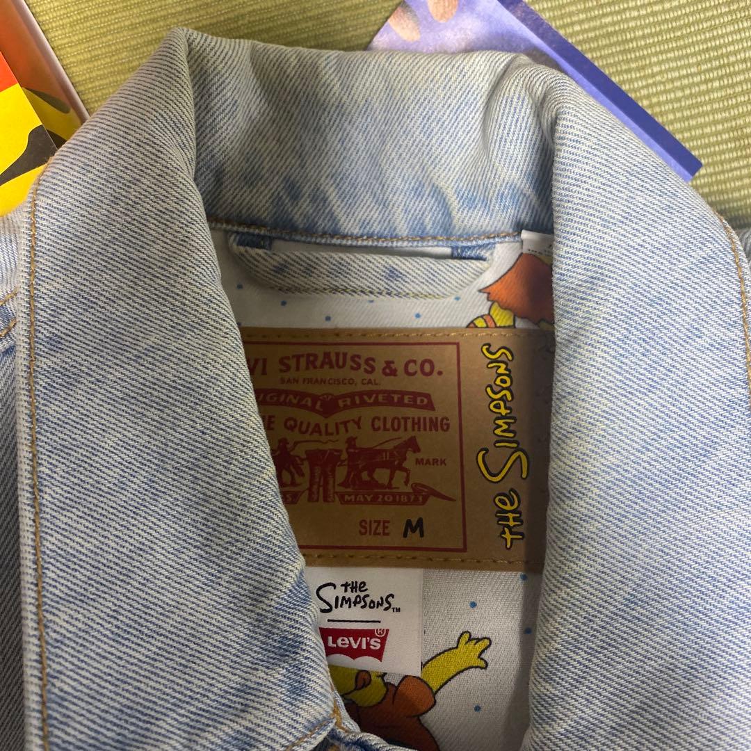 リーバイス Gジャン バート・シンプソン刺繍 M