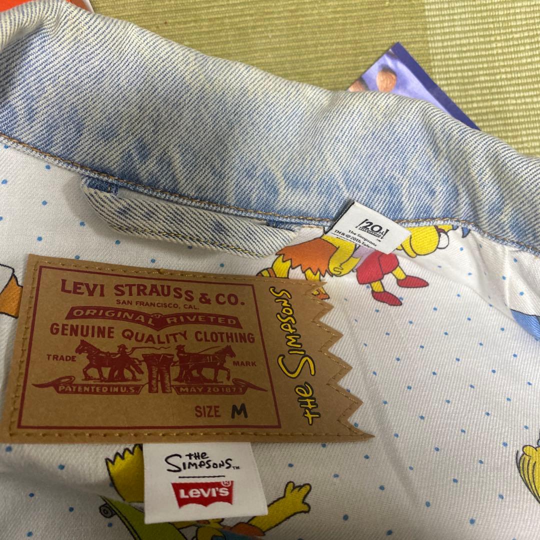 リーバイス Gジャン バート・シンプソン刺繍 M