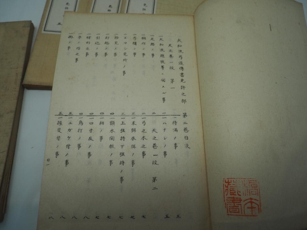和本　大和流弓道伝書　免許之部一二三四五巻セット　大正15年（1926）　村河清
