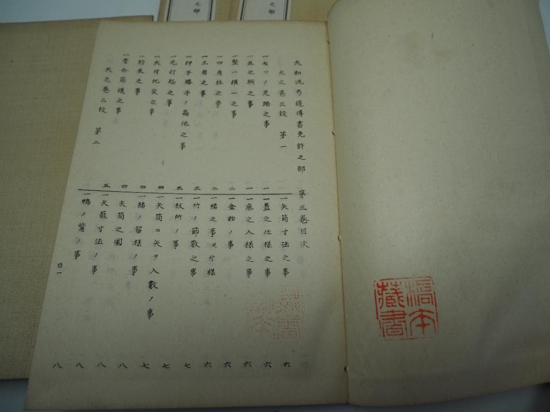 和本　大和流弓道伝書　免許之部一二三四五巻セット　大正15年（1926）　村河清