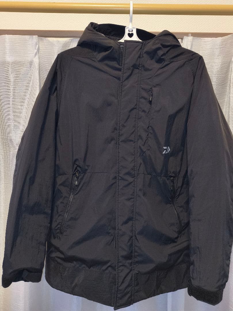 Daiwa プリマロフト　DJ 2424 ブラック レインウェア フード付き