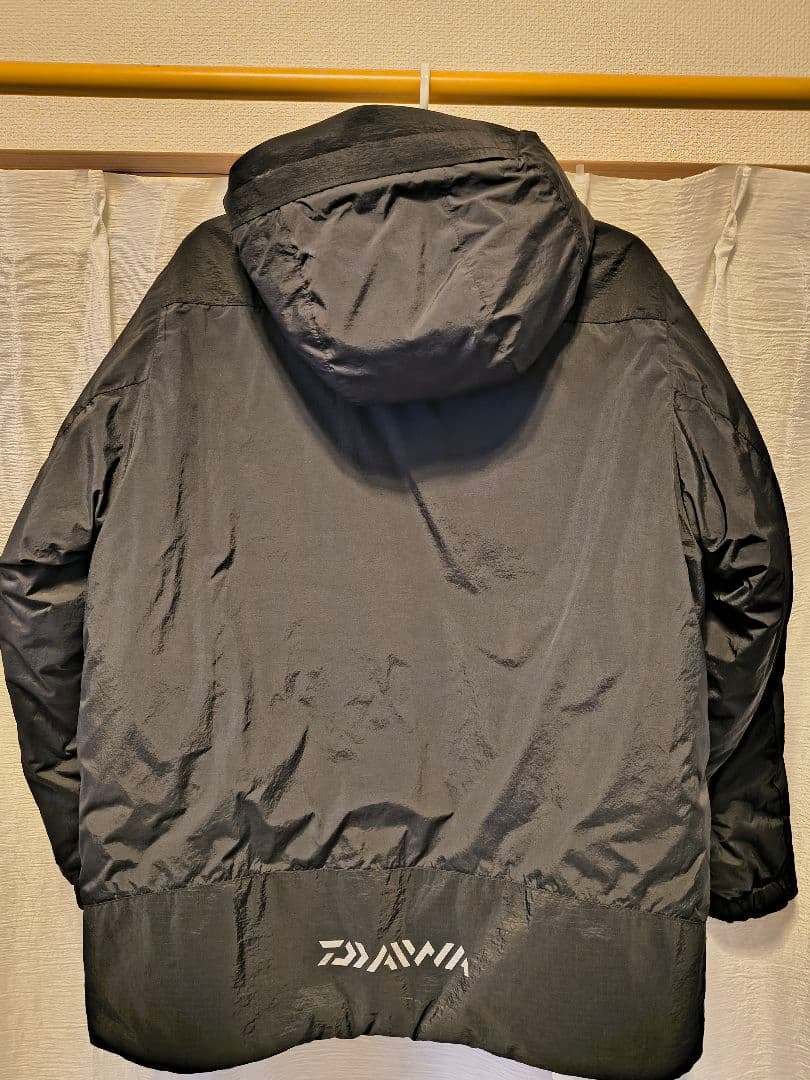 Daiwa プリマロフト　DJ 2424 ブラック レインウェア フード付き
