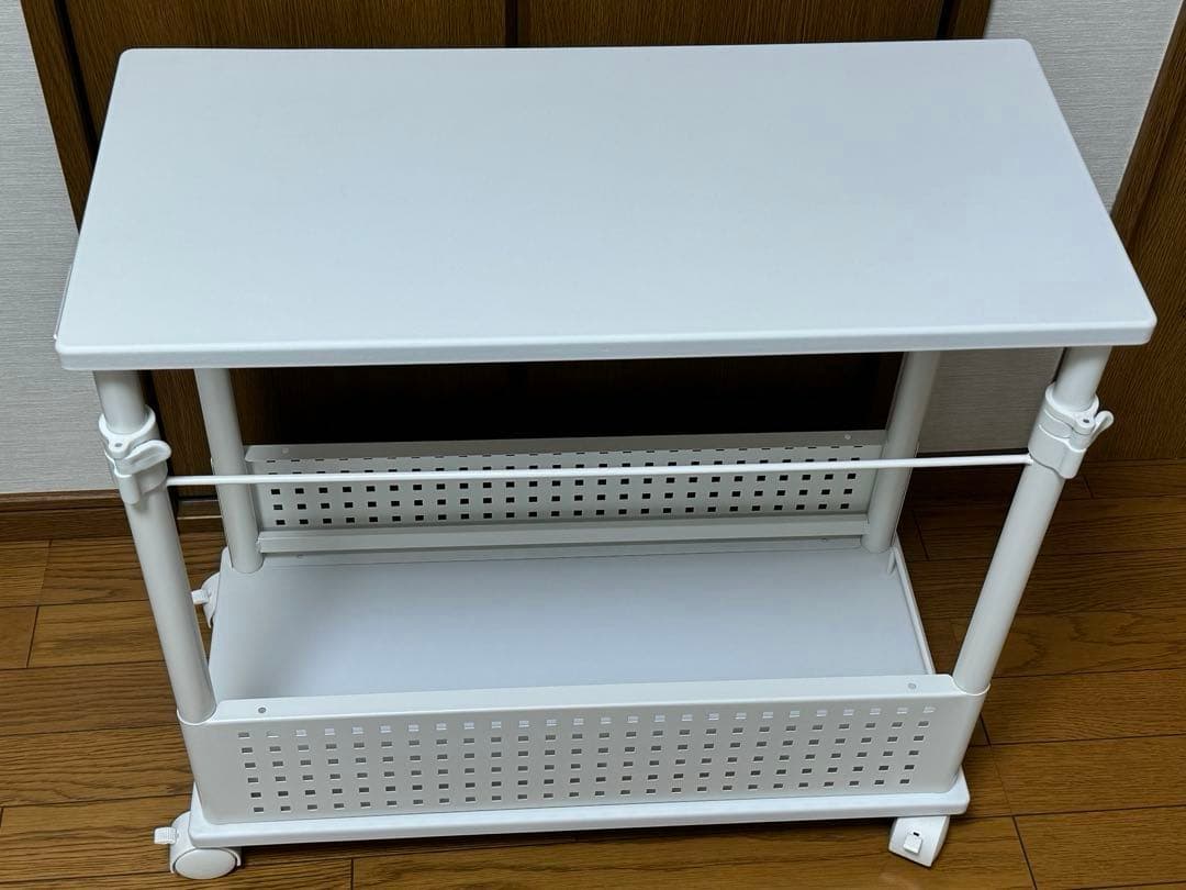 バウヒュッテ昇降式L字デスク　BHD-670H-WH