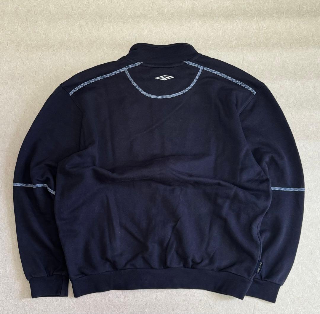 アンブロ　イングランド代表　ジップスウェット　ベッカム　フェード　y2k 短丈