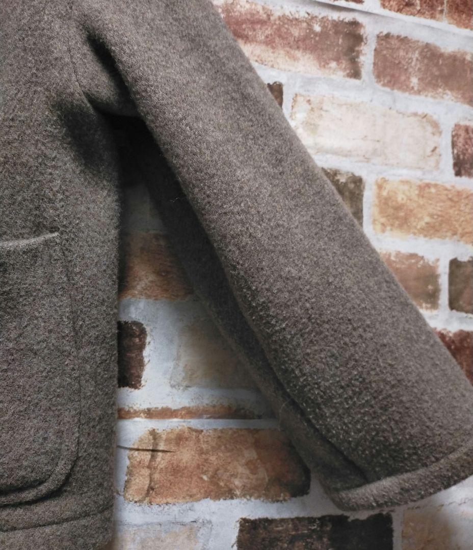 DANTON ダントン ウール ライト パイル ノーカラー ブルゾン