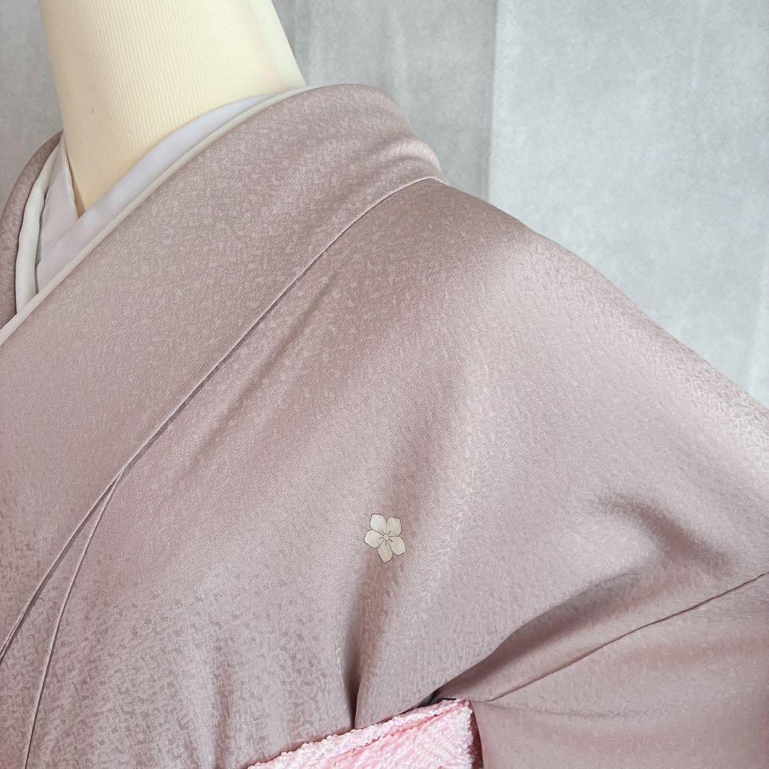 色留袖　フルセット　着物　正絹　五つ紋　大人の薄梅　気品やわらか　梅枝　J9