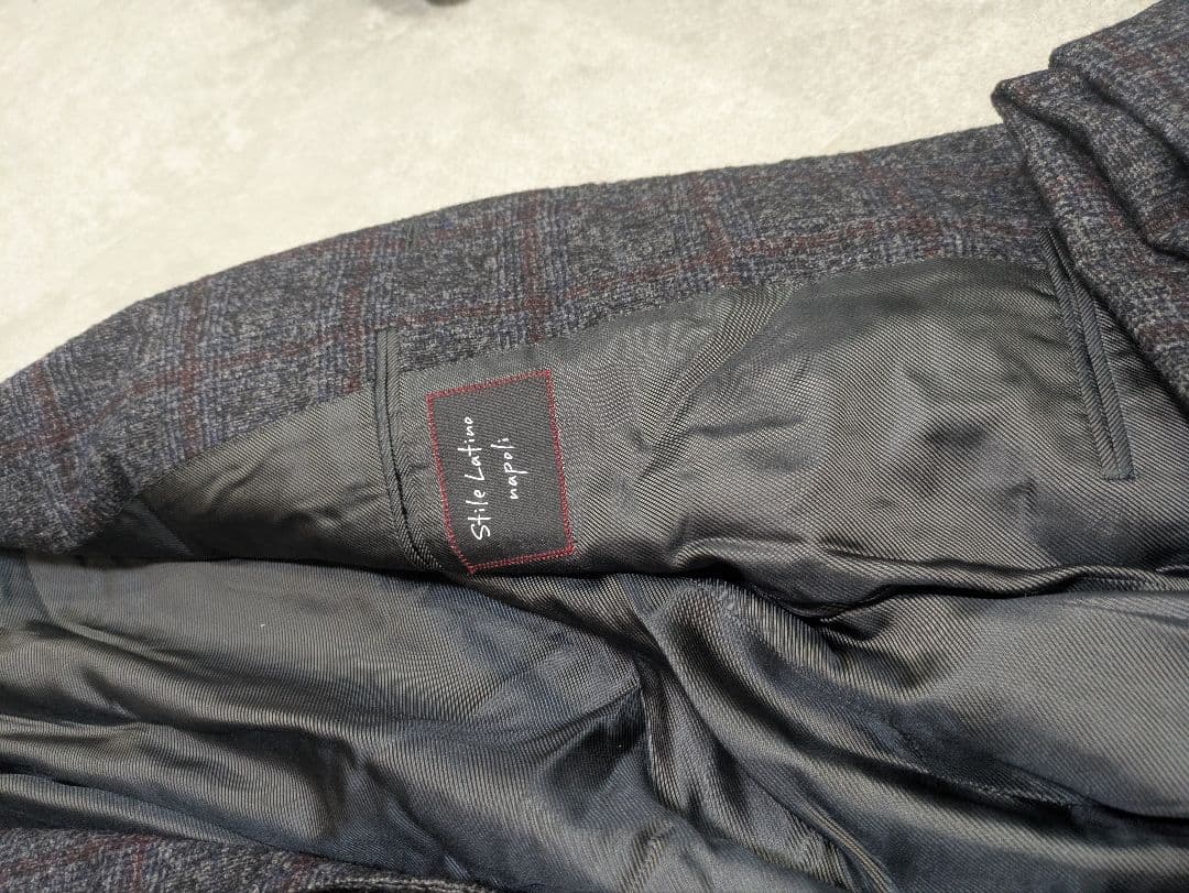 スティレラティーノ チェック柄ジャケットとパンツセット44