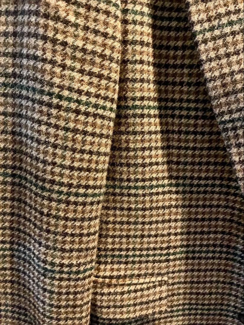 PSポールスミスMOON製ツイード　テーラード　ガンクラブチェックジャケット　L