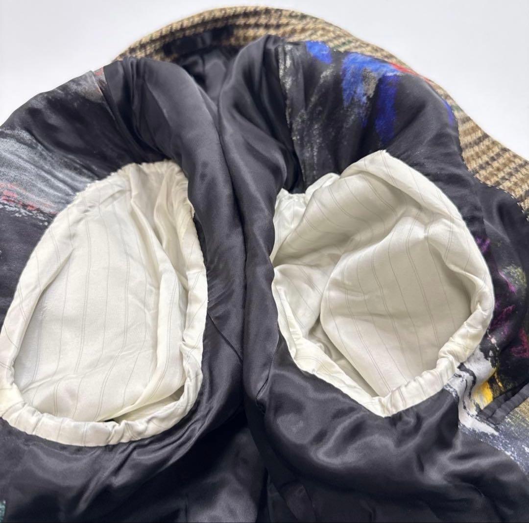 PSポールスミスMOON製ツイード　テーラード　ガンクラブチェックジャケット　L