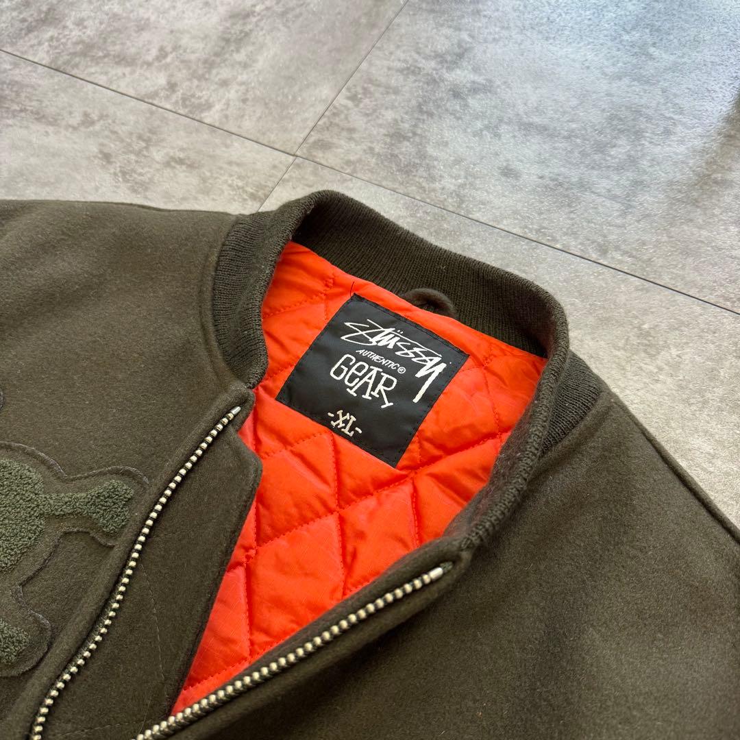 a*r様 90s 00s old stussy ma1 n2b スカル　銀タグ