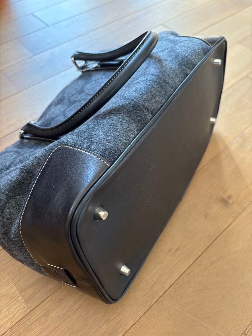 【COACH 】新品未使用トートバッグ グレー ウール/レザー