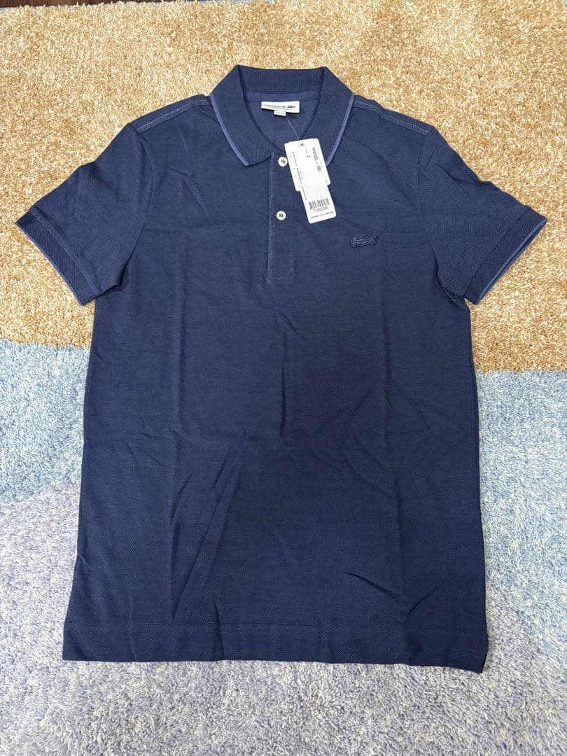 LACOSTE（ラコステ）レギュラーフィット ペールカラーポロシャツ半袖ネイビー