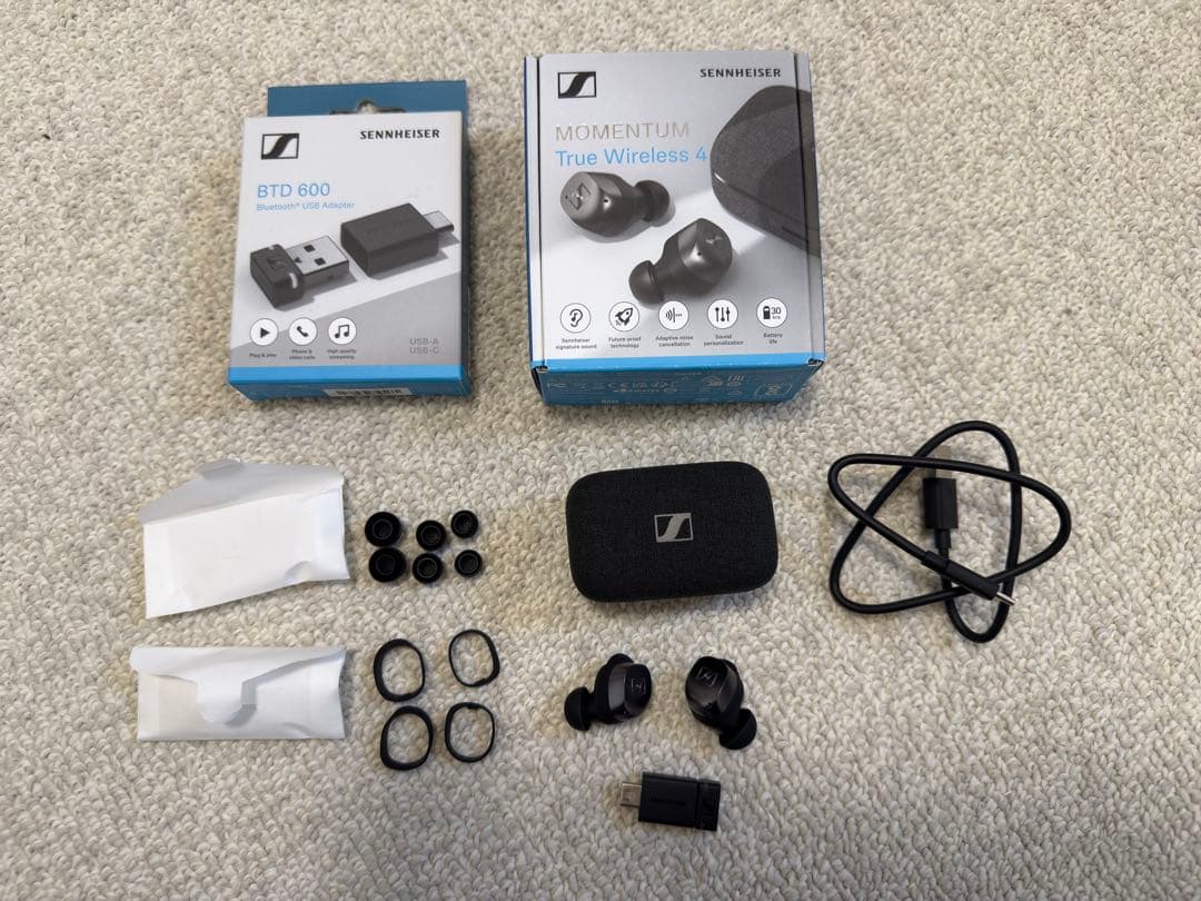 イヤホン Sennheiser MomentumTrueWireless 4+BTD600