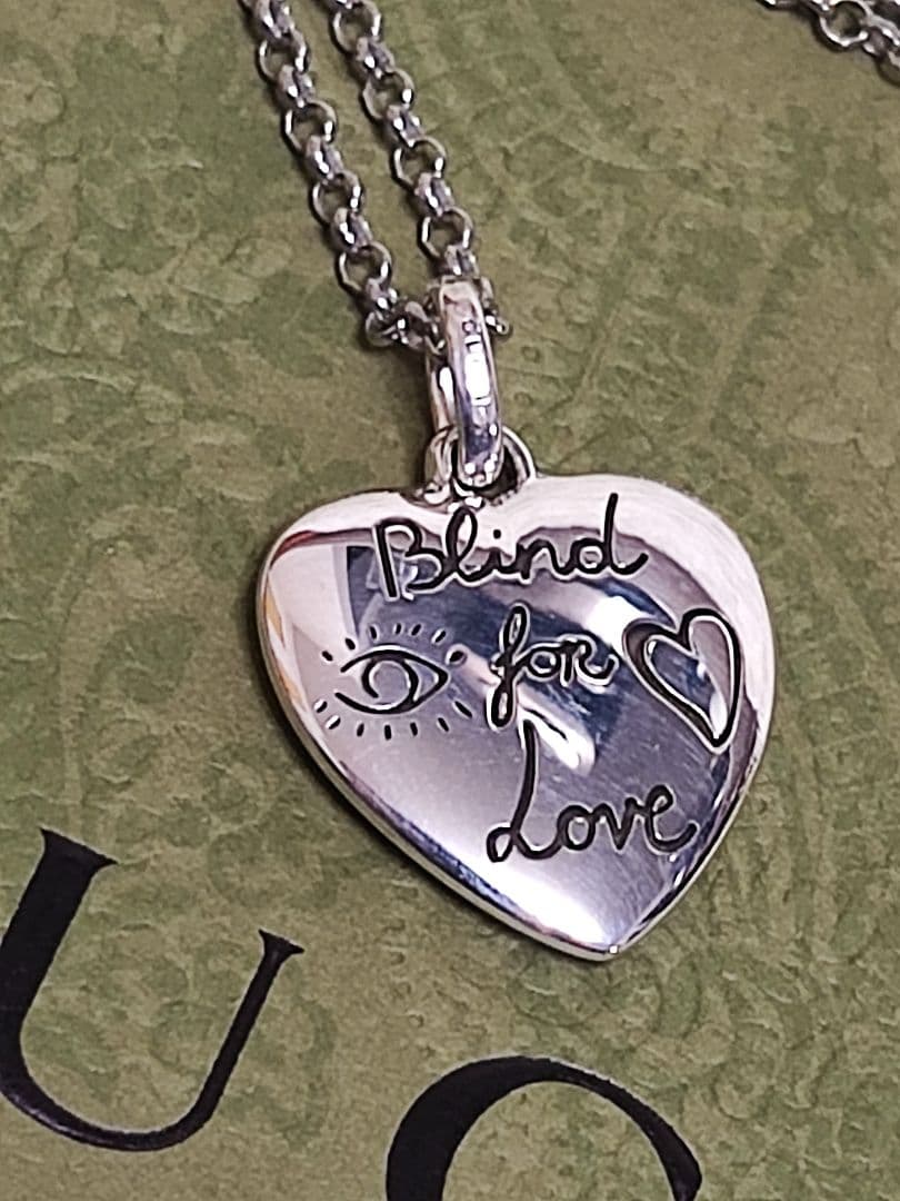 専用　新品 グッチ ネックレス GUCCI ブラインド フォー ラブ シルバー