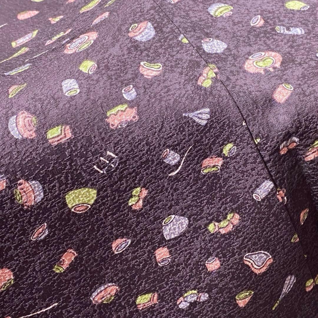 ¨̮⃝ 身丈165 上質 縮緬 茶道道具 お茶目な小紋 kimono