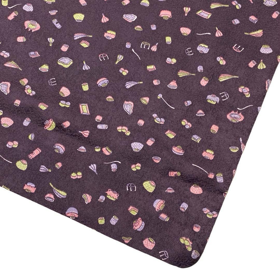 ¨̮⃝ 身丈165 上質 縮緬 茶道道具 お茶目な小紋 kimono