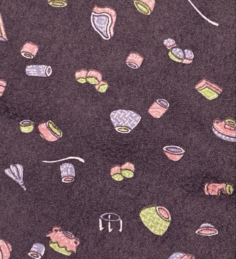 ¨̮⃝ 身丈165 上質 縮緬 茶道道具 お茶目な小紋 kimono