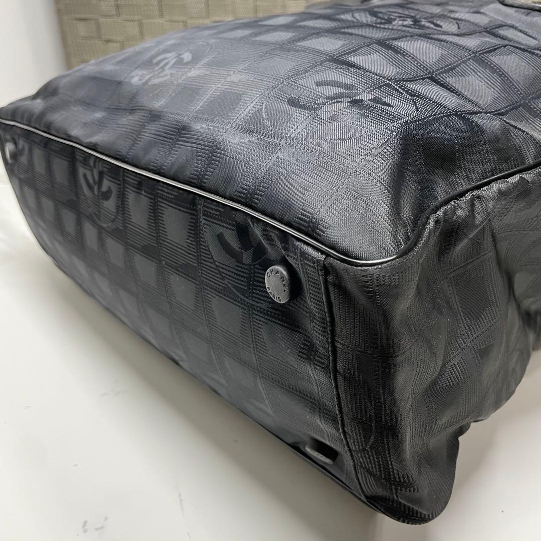 て*こ様 CHANEL ニュートラベルラインGM ブラック　トートバッグ