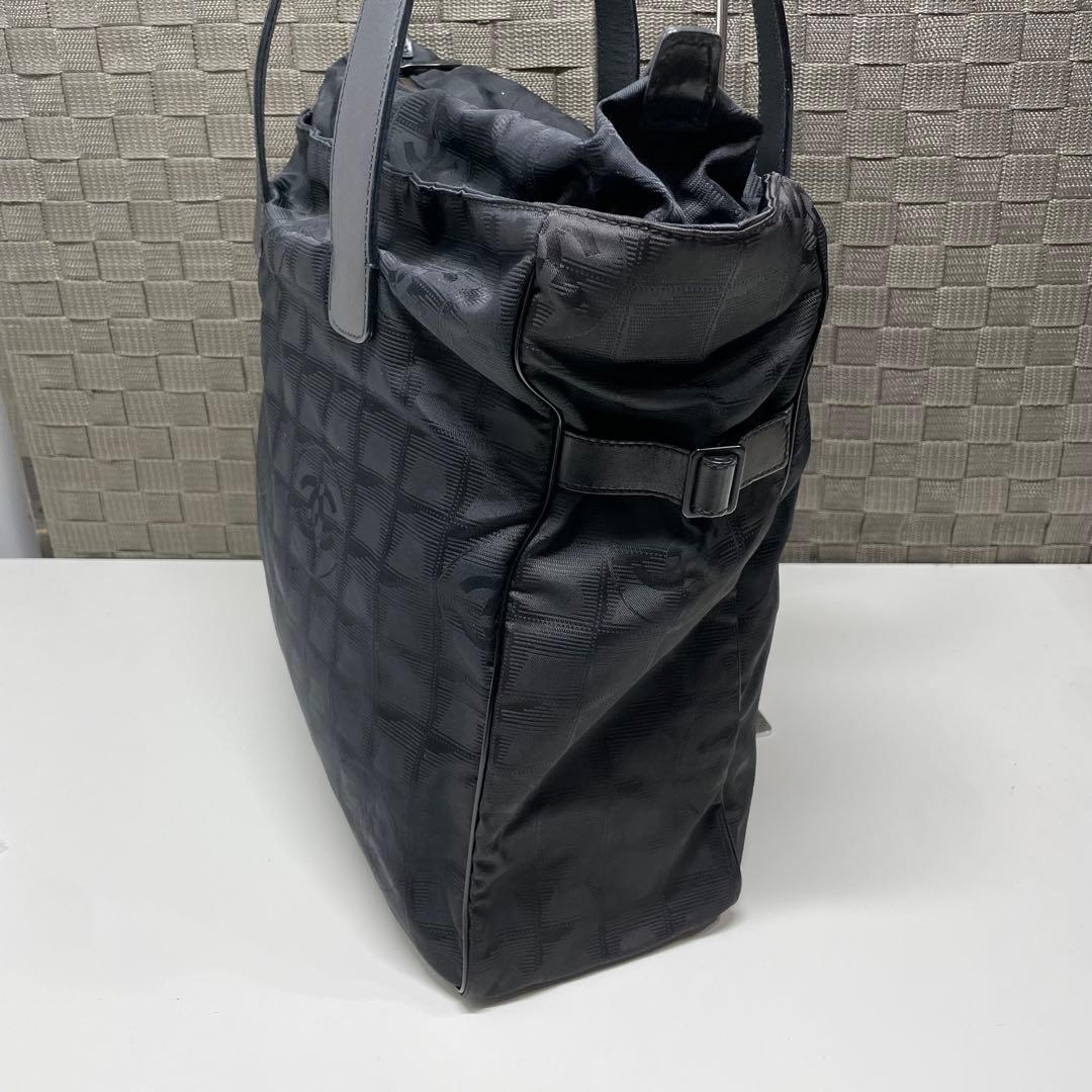 て*こ様 CHANEL ニュートラベルラインGM ブラック　トートバッグ