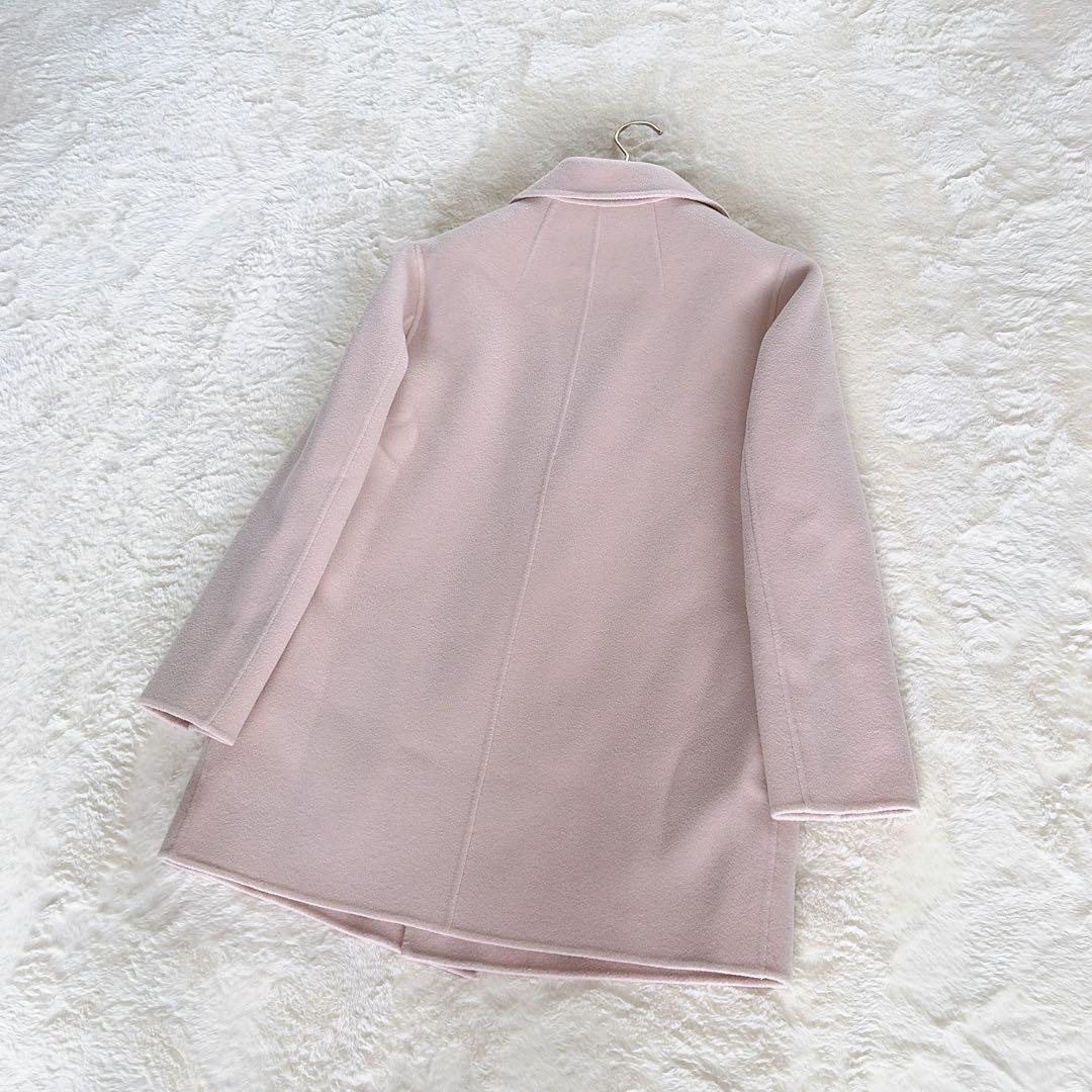 【セオリー】カシミヤウールダブルフェイスコート リュクスニューディバイド ピンク