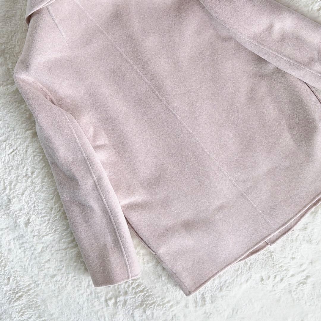 【セオリー】カシミヤウールダブルフェイスコート リュクスニューディバイド ピンク