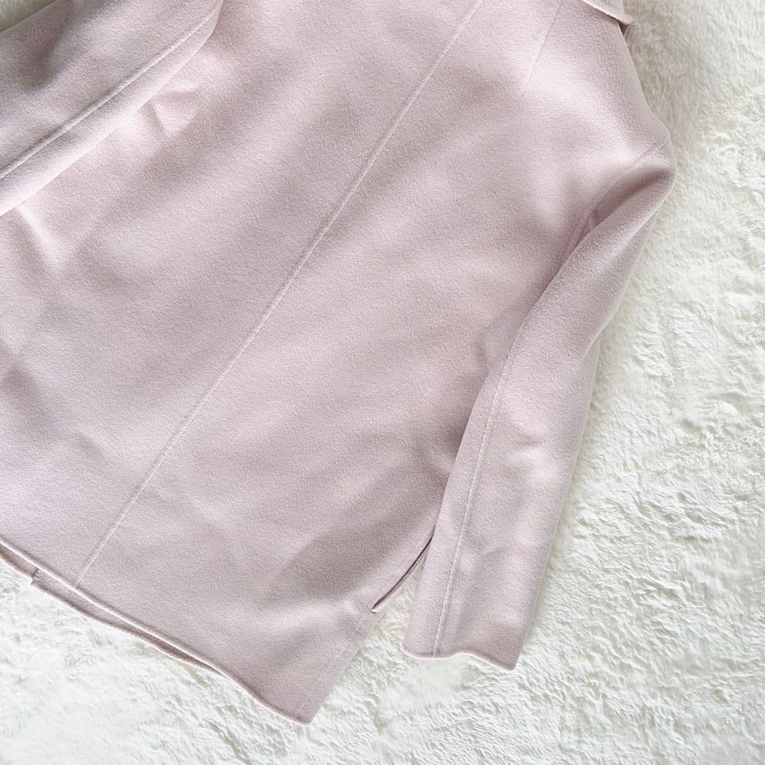 【セオリー】カシミヤウールダブルフェイスコート リュクスニューディバイド ピンク