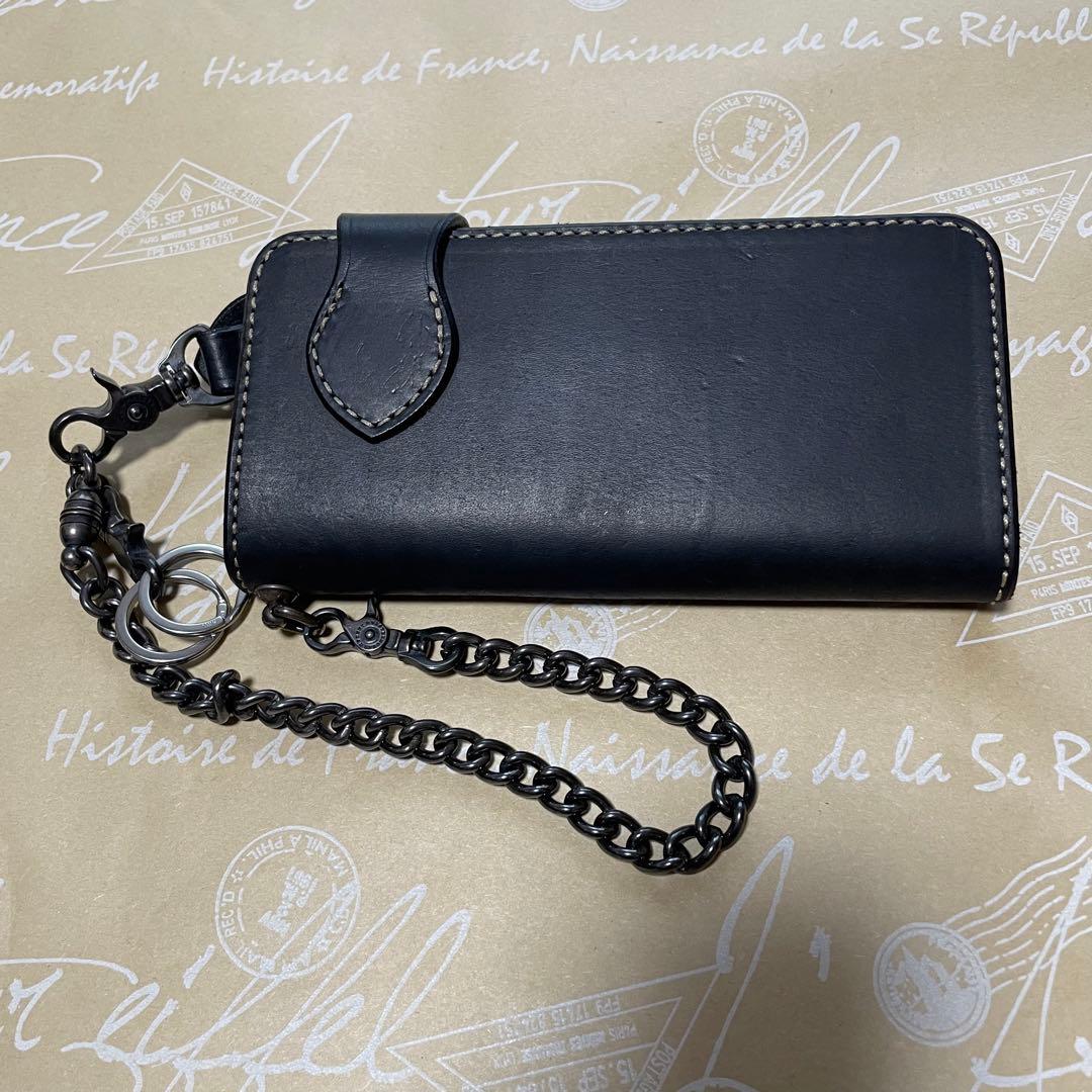 ✴️値下✴️FUNNY トラッカーズウォレットレザー長財布 チェーン付き ブラック