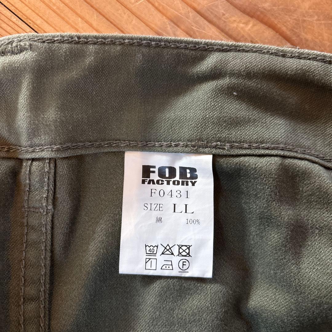 【美品】FOB FACTORY ベイカーパンツ F0431 オリーブ 4