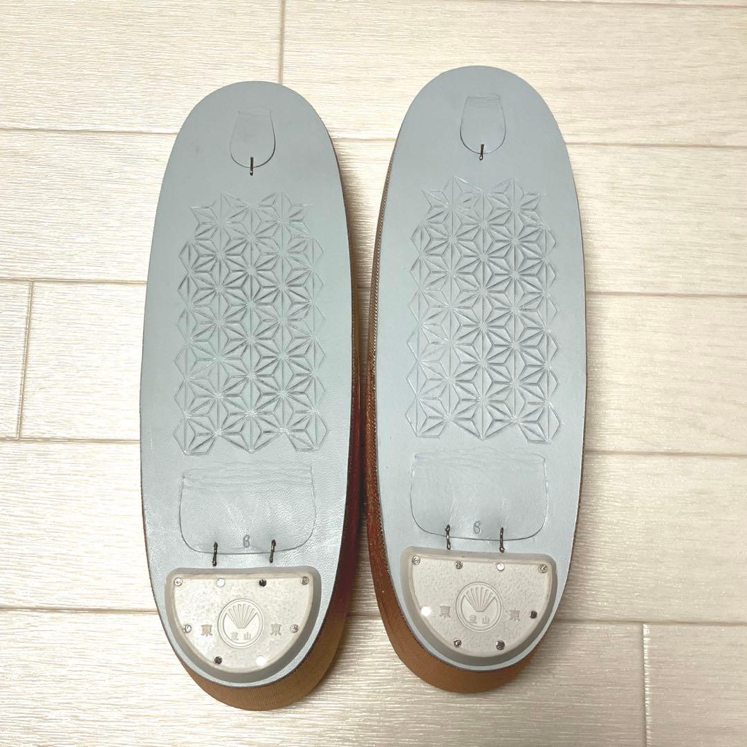 《未使用》佐賀錦　草履バッグセット　東京芝山ブランド　正絹　ゴールド　厚底