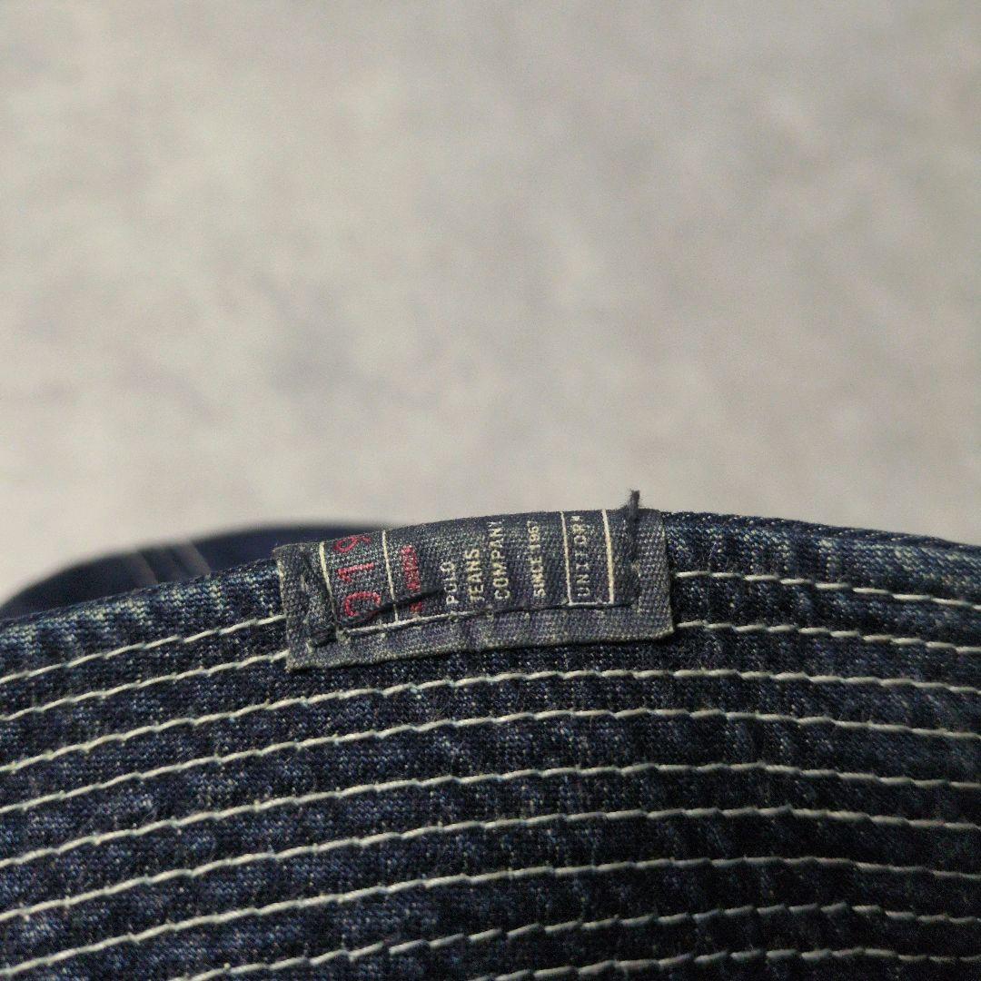 90s 00s ラルフローレン M-37 サンプリング デニム ハット