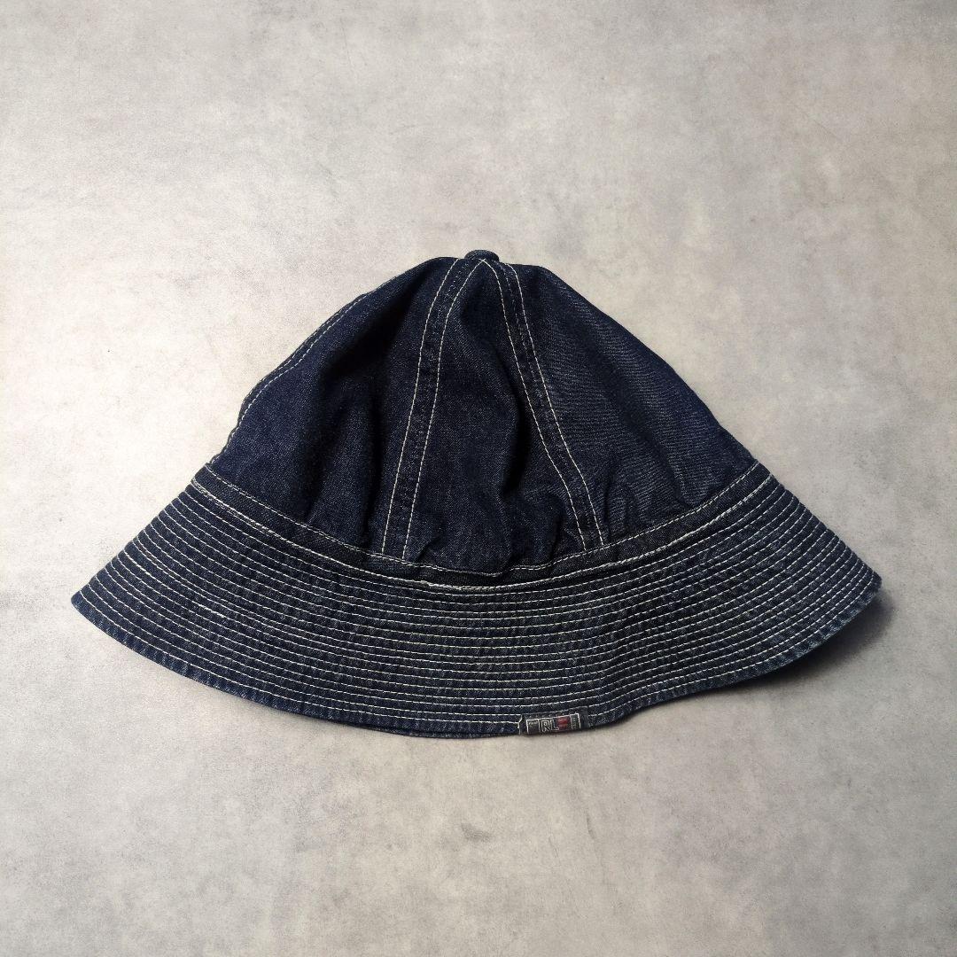 90s 00s ラルフローレン M-37 サンプリング デニム ハット