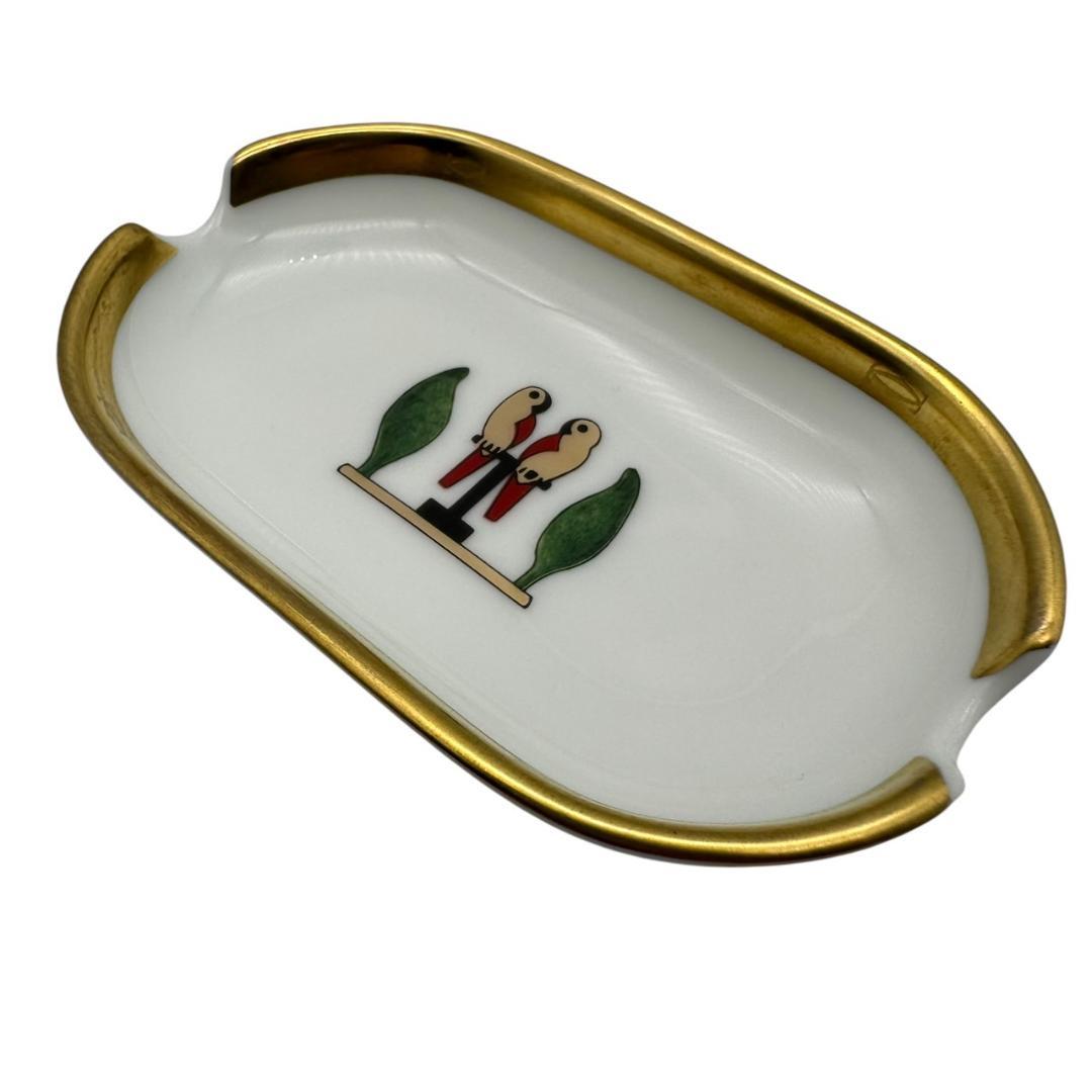 カルティエ Cartier 灰皿 小物入れ インテリア オブジェ 小鳥 陶器製